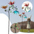 The Latest Explosion Sunflower Butterfly Colorful Metal Windmill