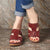 Vintage Wedge Platform Slip-On Ladies Sandals