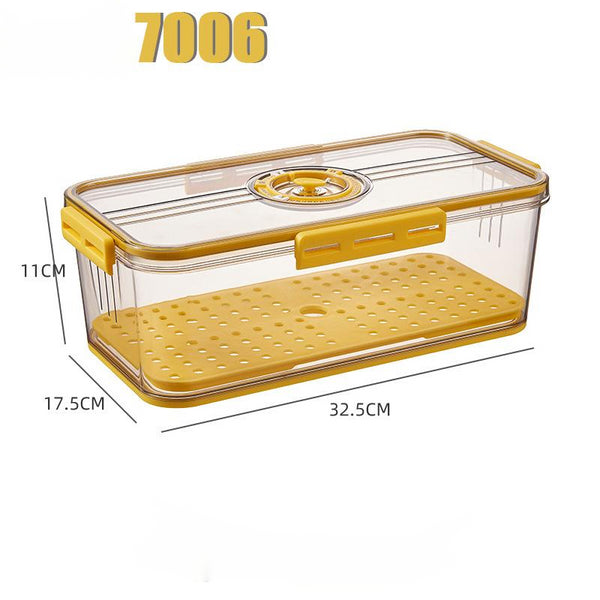 Refrigerator Storage Box Transparent Food Grade PET Plastic Storage Box