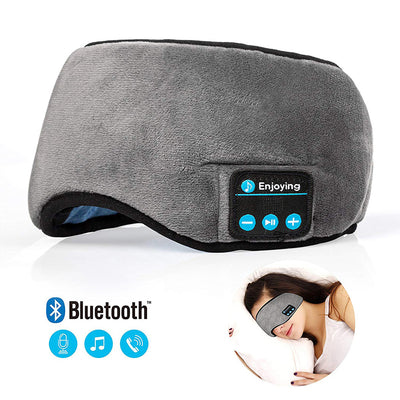 Wireless Bluetooth 5.0 Earphones Sleeping Eye Mask Music Player Sports Headband Travel Headset Speakers Built-in Speakers Mic