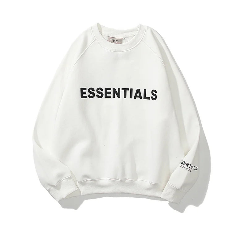 Unisex Essentials Sweatshirt Print Oversize Pullover – EVONMART