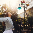 The Latest Explosion Sunflower Butterfly Colorful Metal Windmill