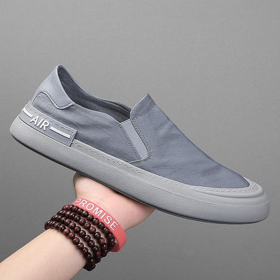 Summer Ice Silk Cloth Shoes Fashion Men's Driving Shoes