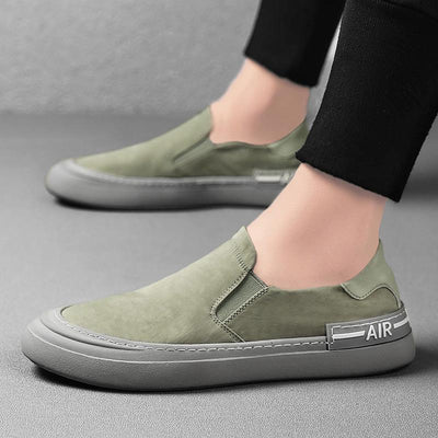 Summer Ice Silk Cloth Shoes Fashion Men's Driving Shoes