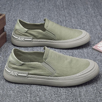 Summer Ice Silk Cloth Shoes Fashion Men's Driving Shoes