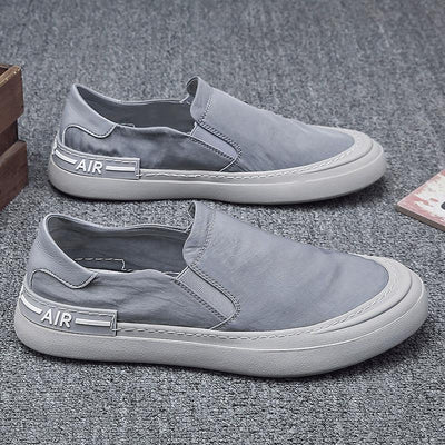 Summer Ice Silk Cloth Shoes Fashion Men's Driving Shoes