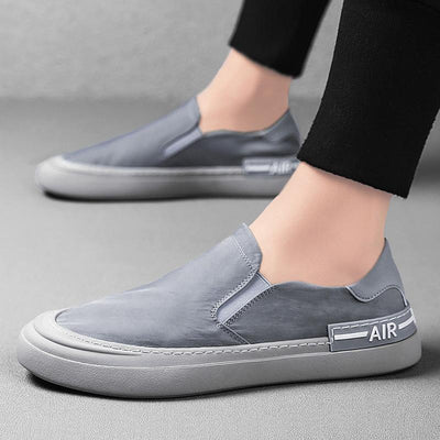 Summer Ice Silk Cloth Shoes Fashion Men's Driving Shoes