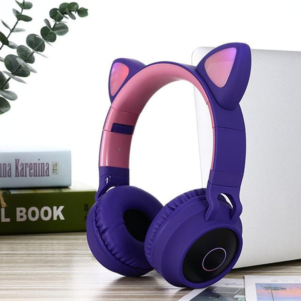 Premium Cat Ear Noise Cancelling Headphones