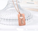 Couple's Jewelry Set - Heart Bracelet and Key Necklace