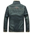 Greezzly Denim Jacket for men with cashmere interior