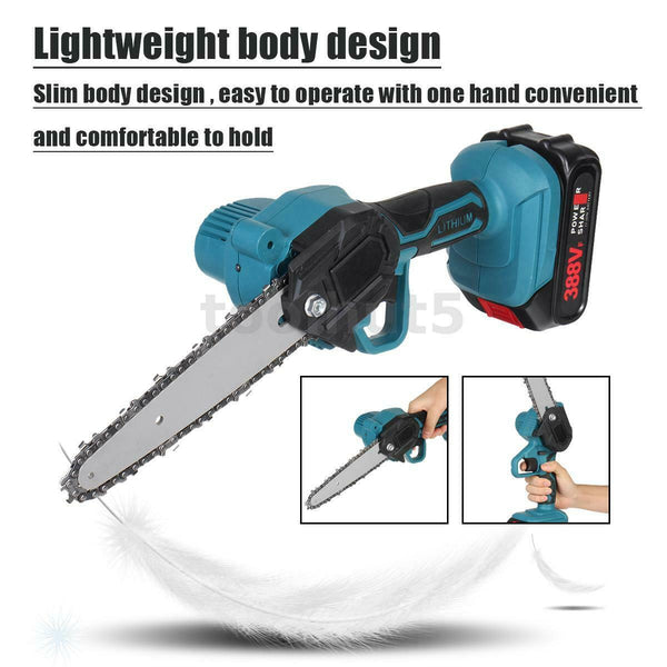 Lightweight Cordless Electric Chainsaw Cutter One-Hand Saw