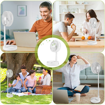 USB Rechargeable Portable Folding Desk Table Fan