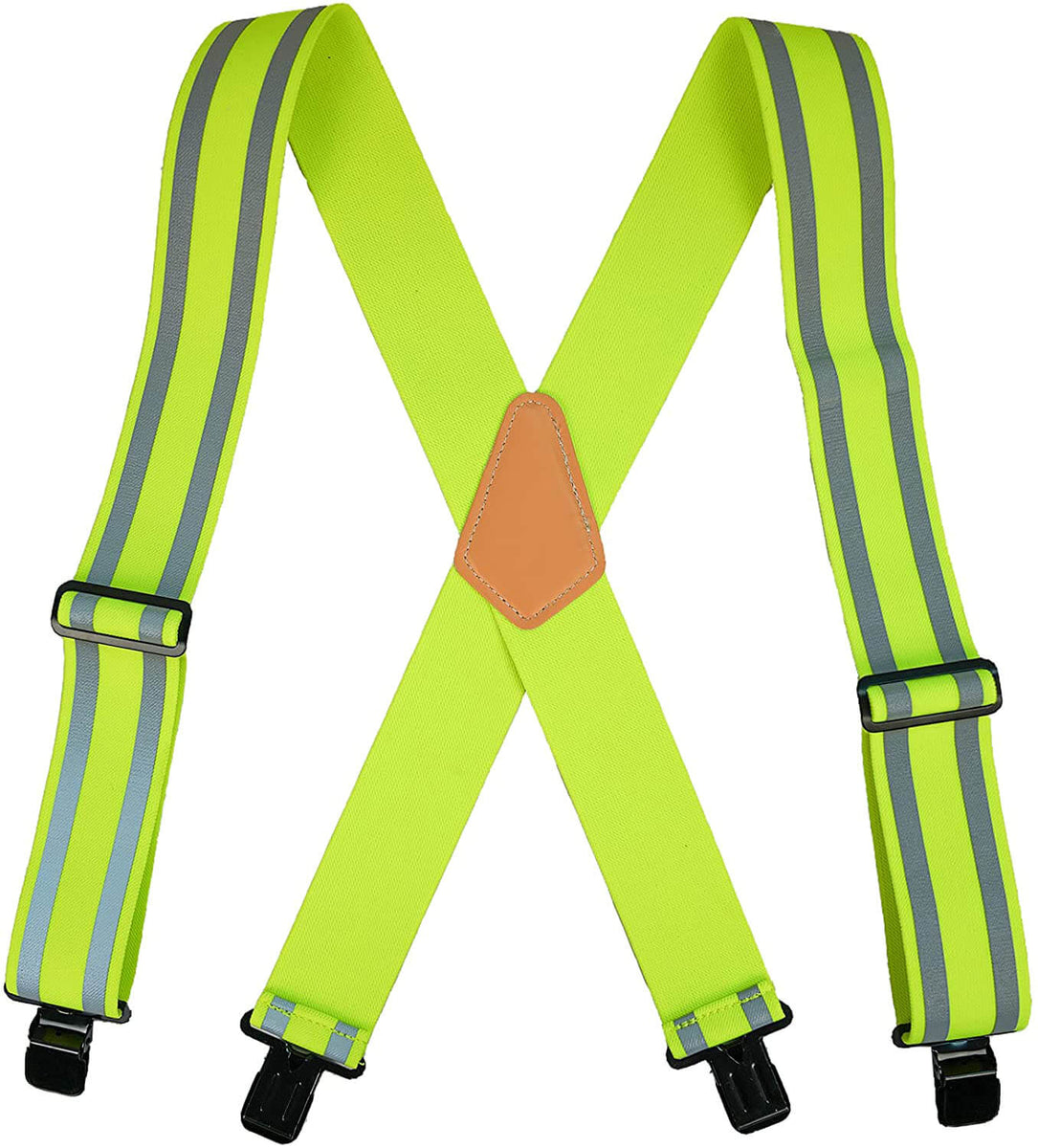 Safety Reflective Suspender Safety & High Visibility Men Work Suspende ...